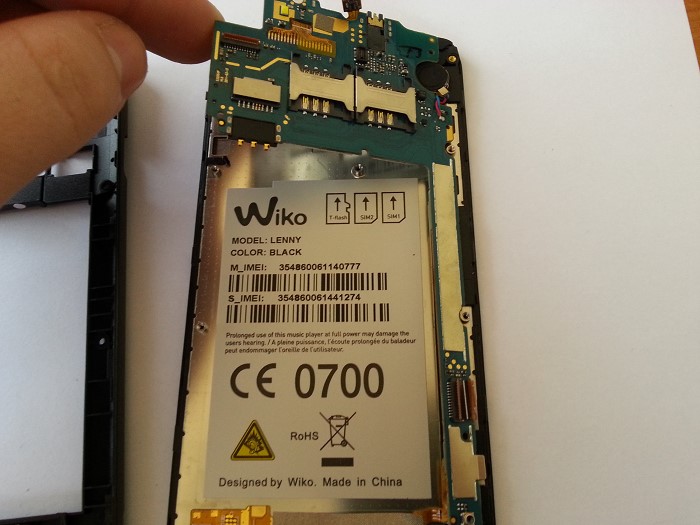 R&eacute;paration Wiko Lenny